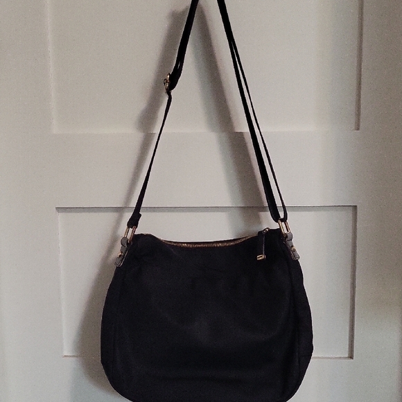 Calvin Klein Black Nylon Crossbody Bag with Gold Accents - Picture 2 of 12